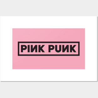 Pink Punk In Your Area (Black) Posters and Art